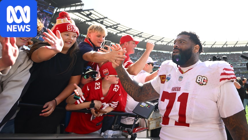 As the NFL put on a show for the ages in Melbourne the San Francisco 49ers ransacked 'Rams House'