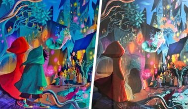 Hexed concept art before and after the character change