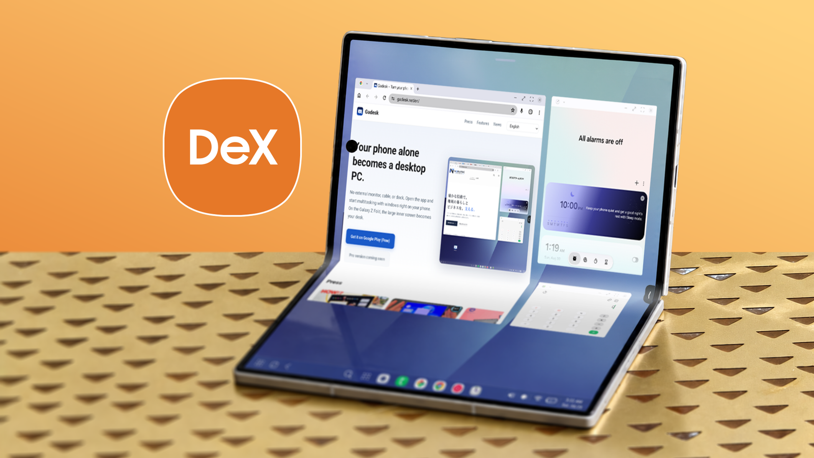 I tried turning my Z Fold 8 into a DeX desktop; it barely worked