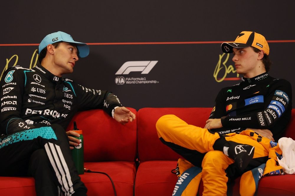 George Russell, Mercedes, Oscar Piastri, McLaren