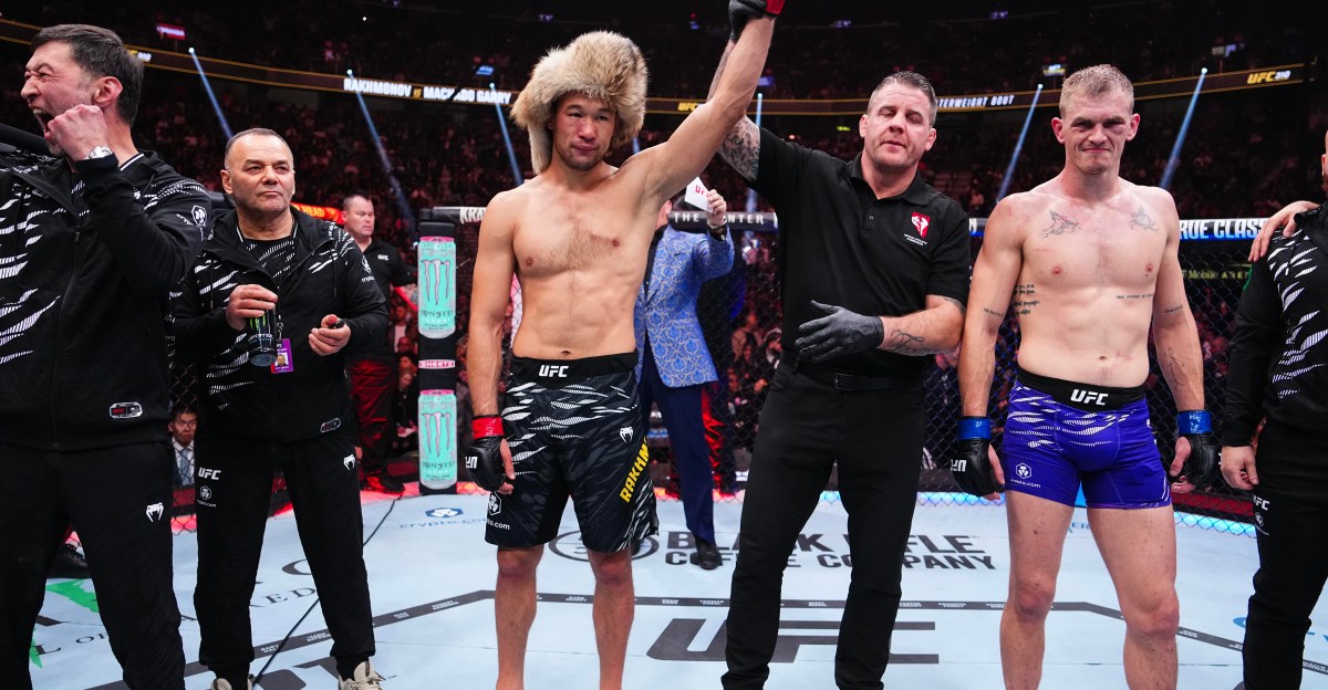 Rakhmonov reflects on fighting Garry with injured knee: ‘That’s the Kazakh way’