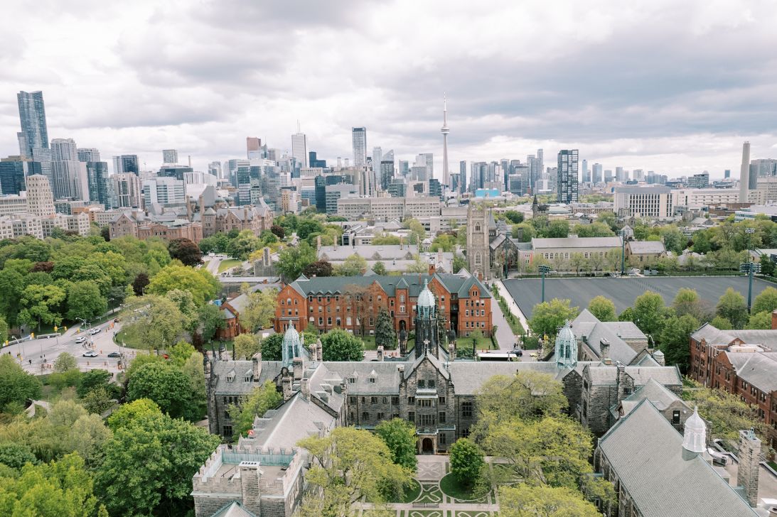 An aerial view of Toronto on May 27, 2026.
