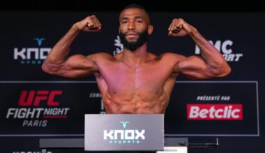UFC Paris weigh-in results: Salahdine Parnasse official for debut duel with Dan Hooker