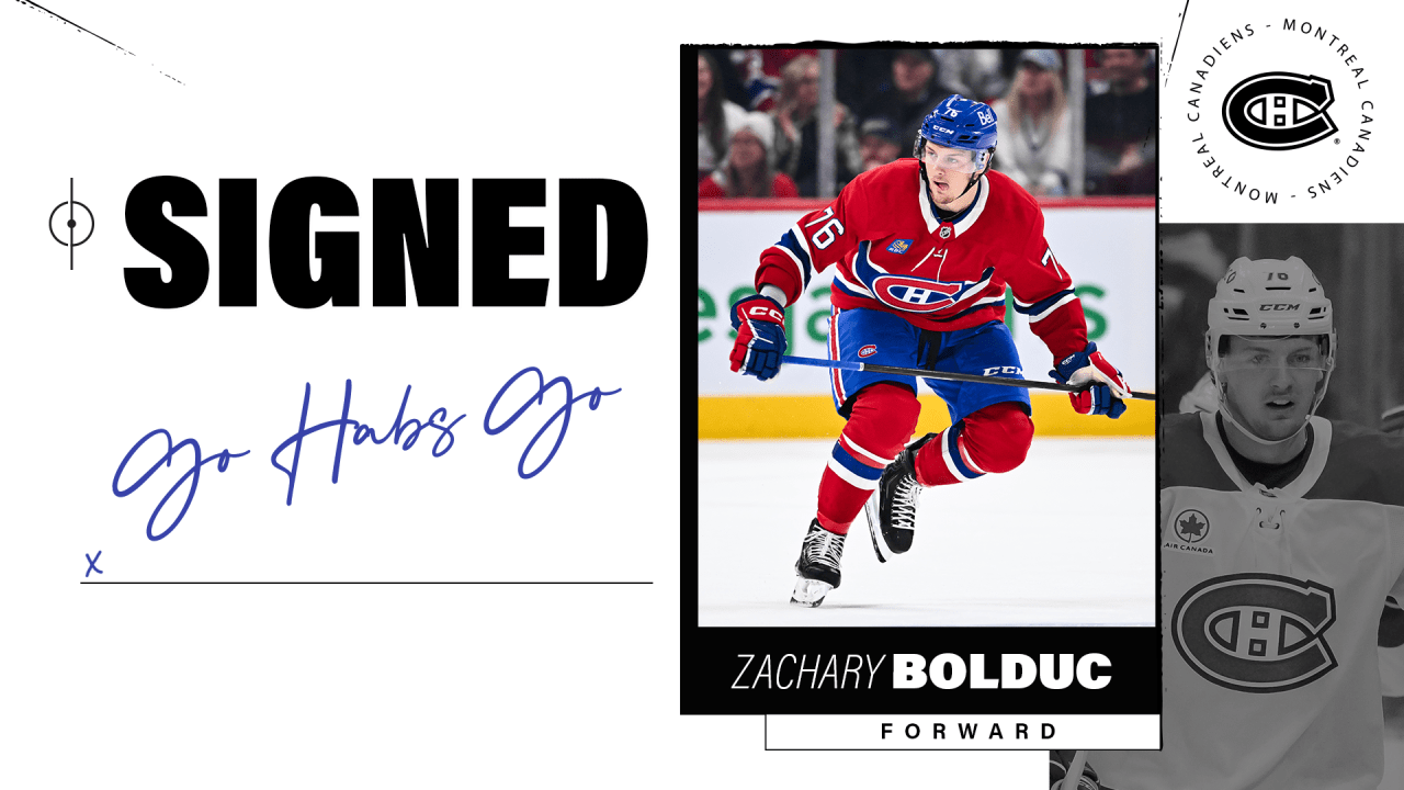 Four-year contract for Zachary Bolduc