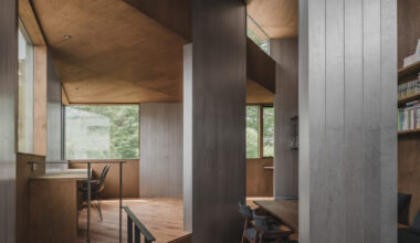 IGArchitects builds tokyo house from field of structural timber walls