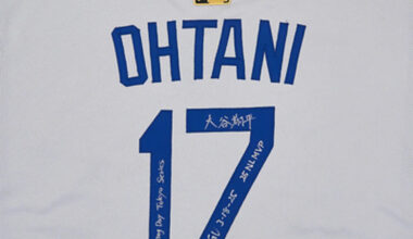 The Realest to Auction Shohei Ohtani's Game-Worn Dodgers Jersey From His First-Ever MLB Game in Japan, an Artifact Bearing the First Gold MLB Logoman Ever Worn in an Official MLB Game
