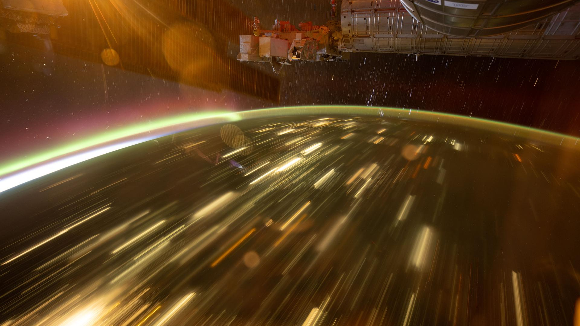 Central Asia's city lights as seen from the ISS.