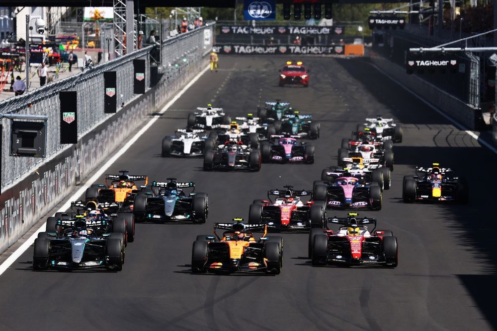 Kimi Antonelli, Mercedes, Lando Norris, McLaren