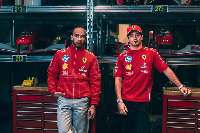Lewis Hamilton, Charles Leclerc, Ferrari
