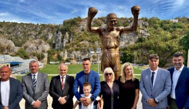Mate Parlov statue unveiled in Croatian town where boxing legend spent his childhood