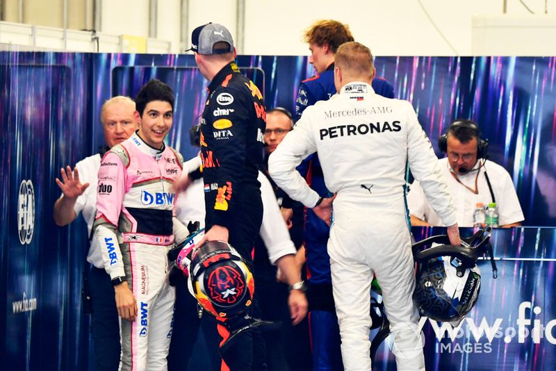 Verstappen pushed Ocon in parc ferme for the clash