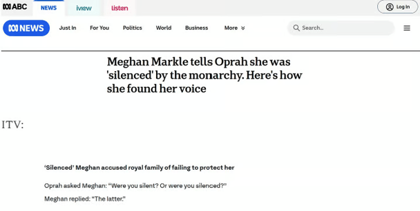 The proof is in the headline pudding. Image: ABC/ITV