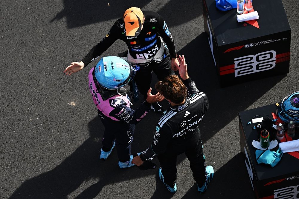 Oscar Piastri, McLaren, George Russell, Mercedes, Pierre Gasly, Alpine