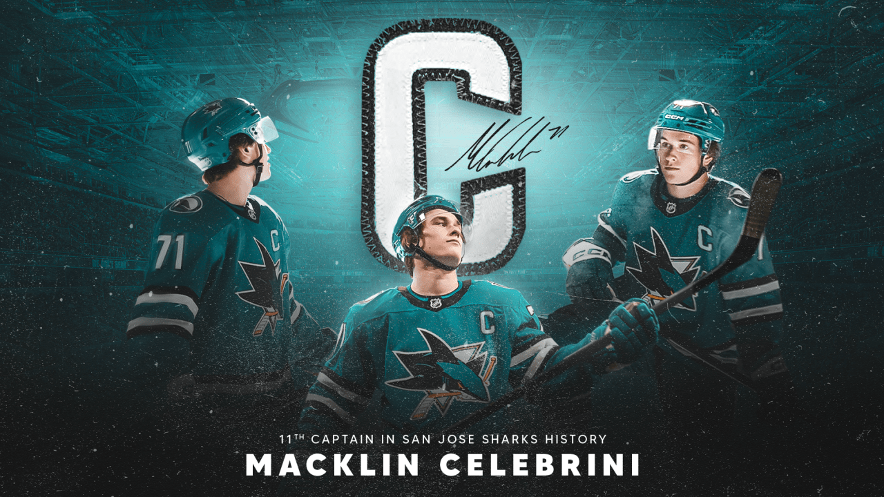San Jose Sharks announce Macklin Celebrini as 11th full-time captain