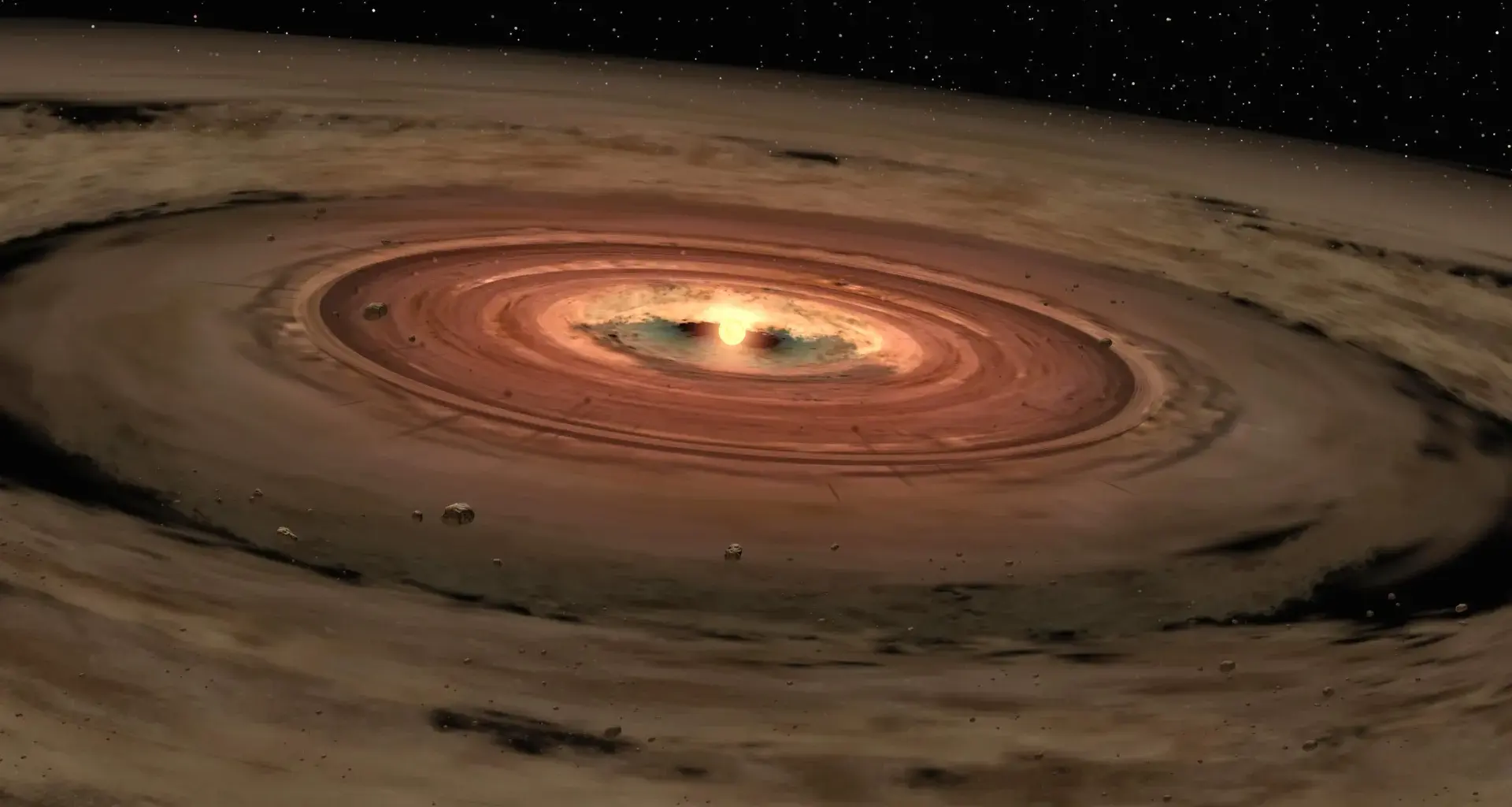 The Solar System chose fire over ice from the very beginning