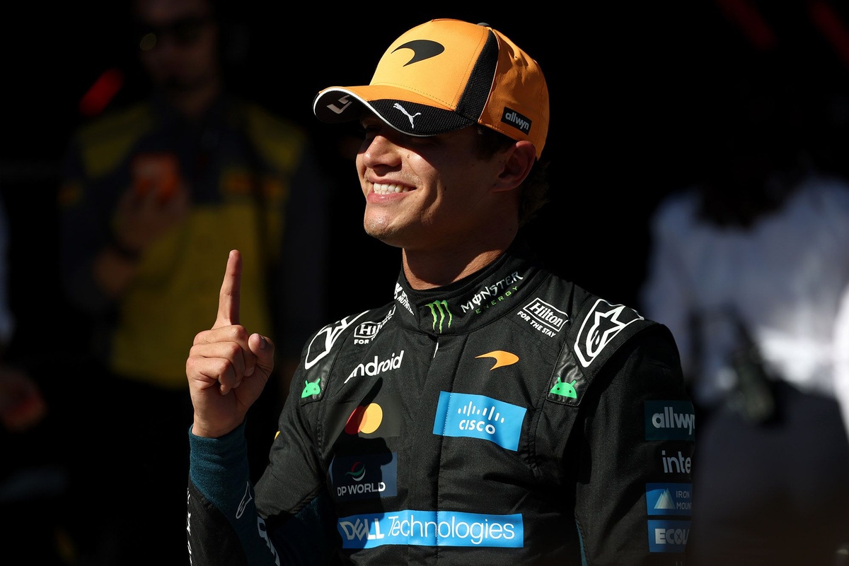 Lando Norris "shocked" to snatch F1 Spanish GP pole from Kimi Antonelli