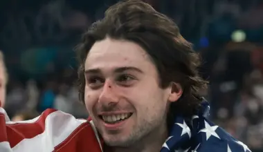 Quinn Hughes arrives prior to the 2024 NHL Awards at BleauLive Theater at Fontainebleau Las Vegas on June 27, 2024 in Las Vegas, Nevada.