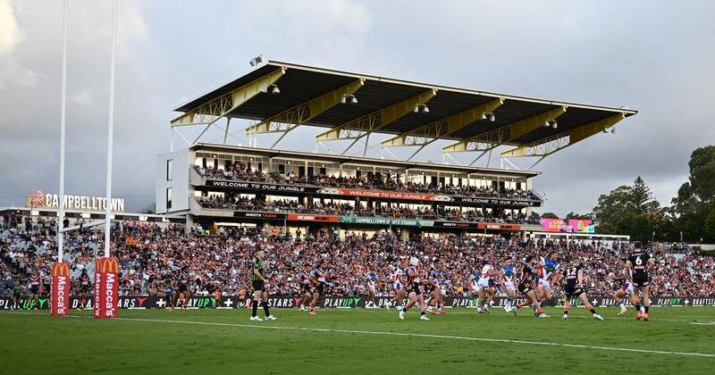 Wests Tigers will play six games at Campbelltown in 2027, for the first time since 2002. Photo: Dan Himbrechts/AAP PHOTOS
