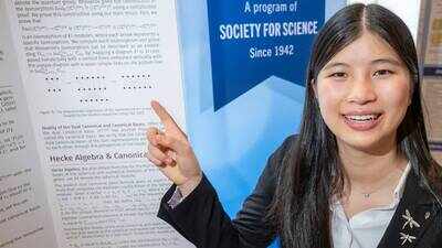 Meet Rachel Chen, the 18-year-old Los Angeles student who expanded a 1997 quantum-math idea to describe entire particle systems with simple diagrams; she won $100,000