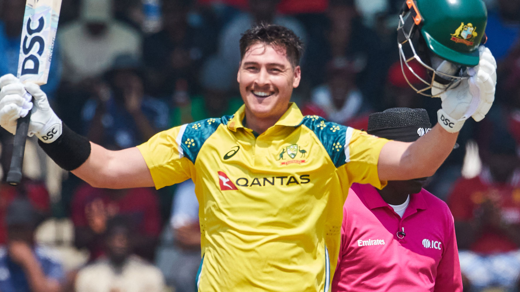 Renshaw strikes maiden ODI ton as Australia post 8-294