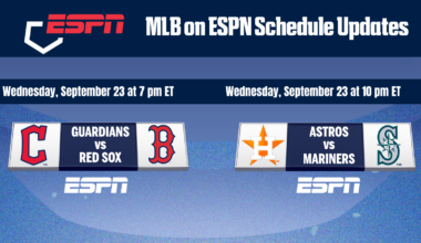 ESPN to exclusively televise MLB doubleheader on September 23 featuring matchups with postseason implications