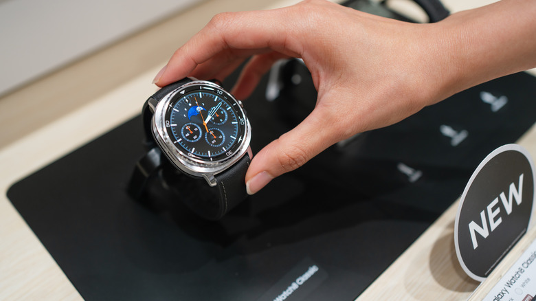 The Samsung Galaxy Watch 8 on display at a store
