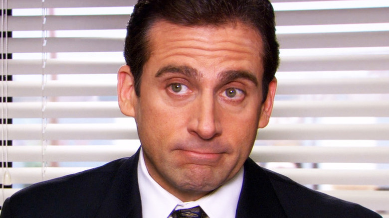 Michael Scott looks at the camera in 