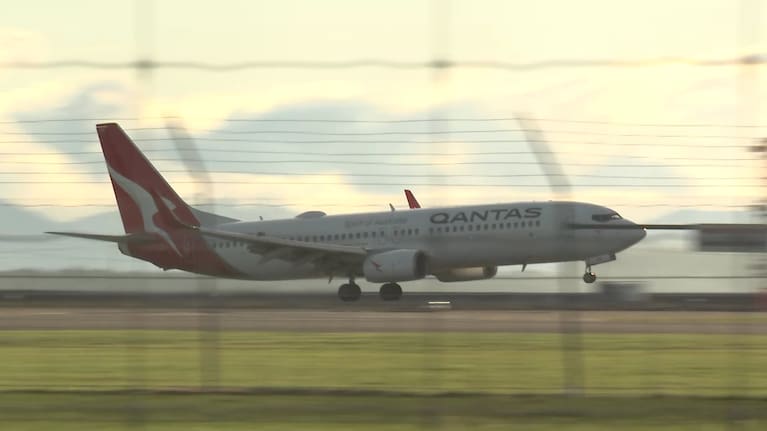 The plane landed safely at Christchurch Airport this afternoon. 