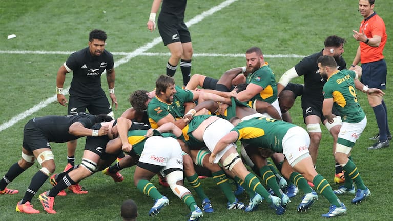 The Springboks' forwards turn up the power in Soweto.