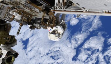 Repairing the ISS 250 miles above Earth photo of the day for Sept. 1, 2026
