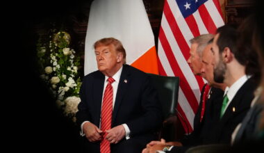 Trump calls Irish unity ‘fantastic’ while visiting golf resort