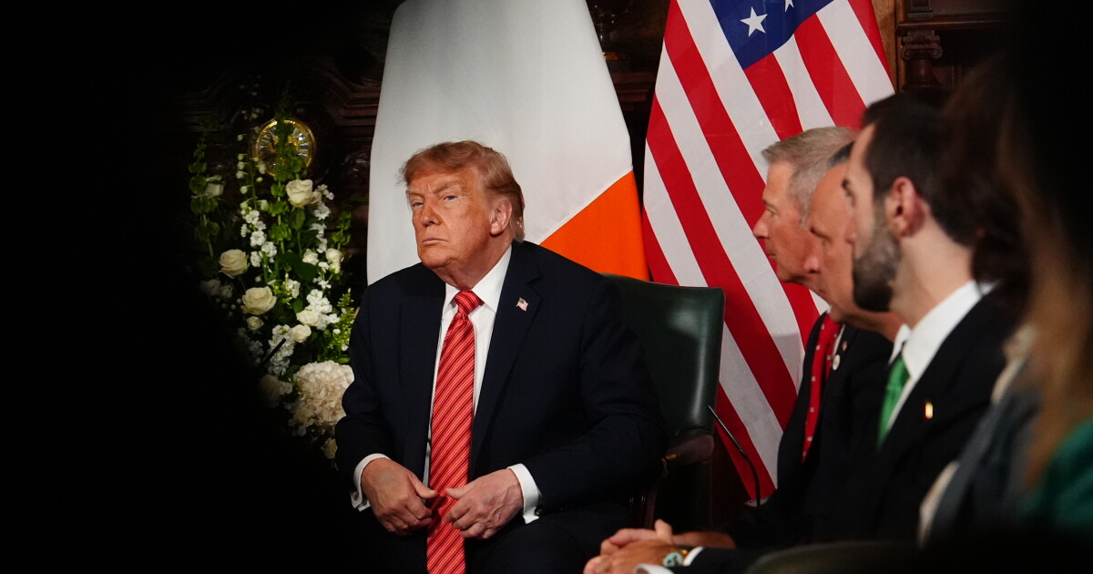 Trump calls Irish unity ‘fantastic’ while visiting golf resort