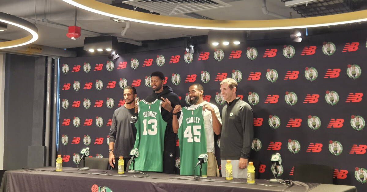 Paul George gets why Celtics fans got salty over Jaylen Brown's trade. Now, he just wants to win.