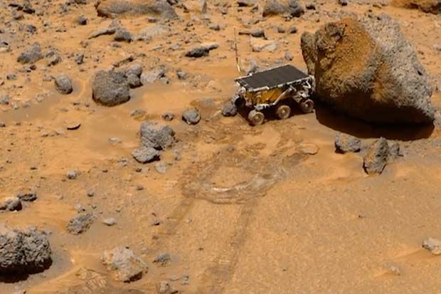NASA's Pathfinder mission and its Sojourner rover landed on the Red Planet in 1997.