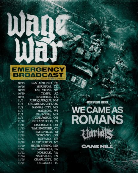 Wage War tour poster