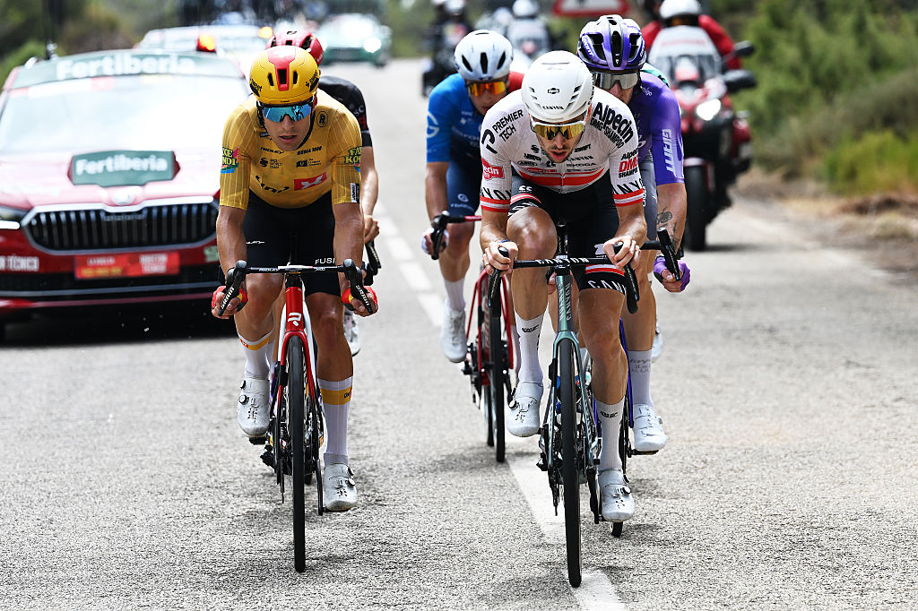 The breakaway during stage 10 of the 2026 Vuelta a Espa&ntilde;a. (Photo by Tim de Waele/Getty Images)