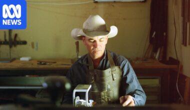 NSW knifemaker Bodie Hill hones his craft using trees from his outback station