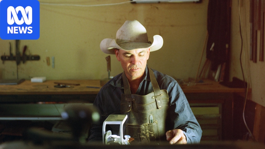 NSW knifemaker Bodie Hill hones his craft using trees from his outback station