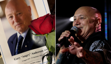 ‘A fitting farewell’: Bikers lead final escort as Angry Anderson laid to rest