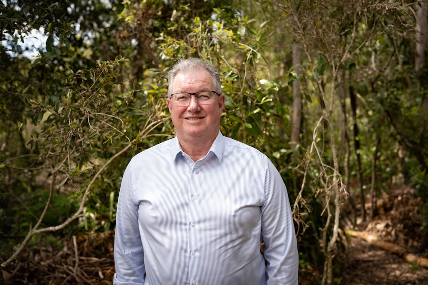 a man in the bush
