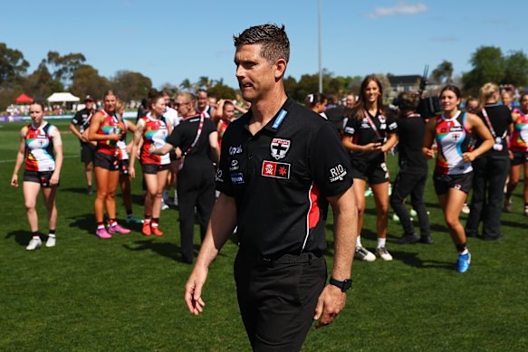Farewell: Former St Kilda AFLW coach Nick Dal Santo.