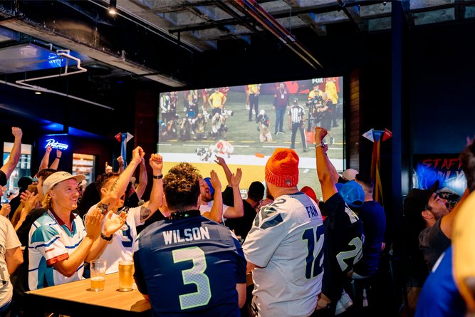 Sport will be played on big screens.