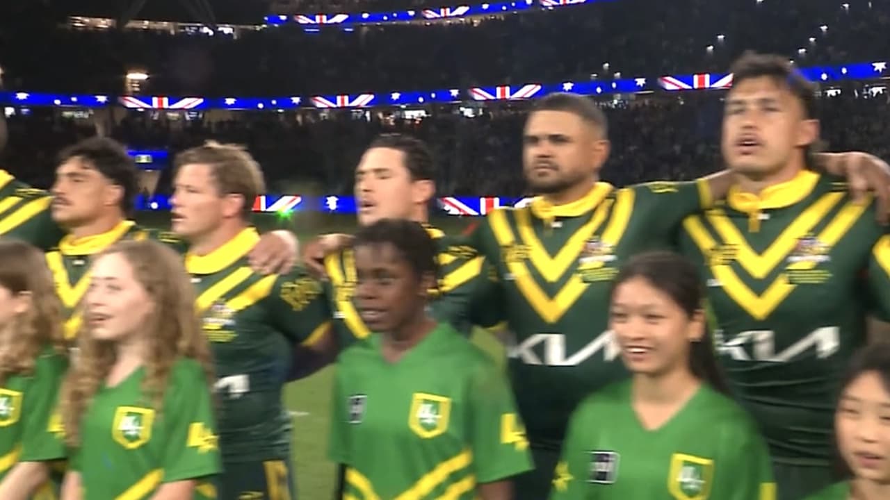 ‘We are a disgrace’: Kangaroos players torched in ugly national anthem storm