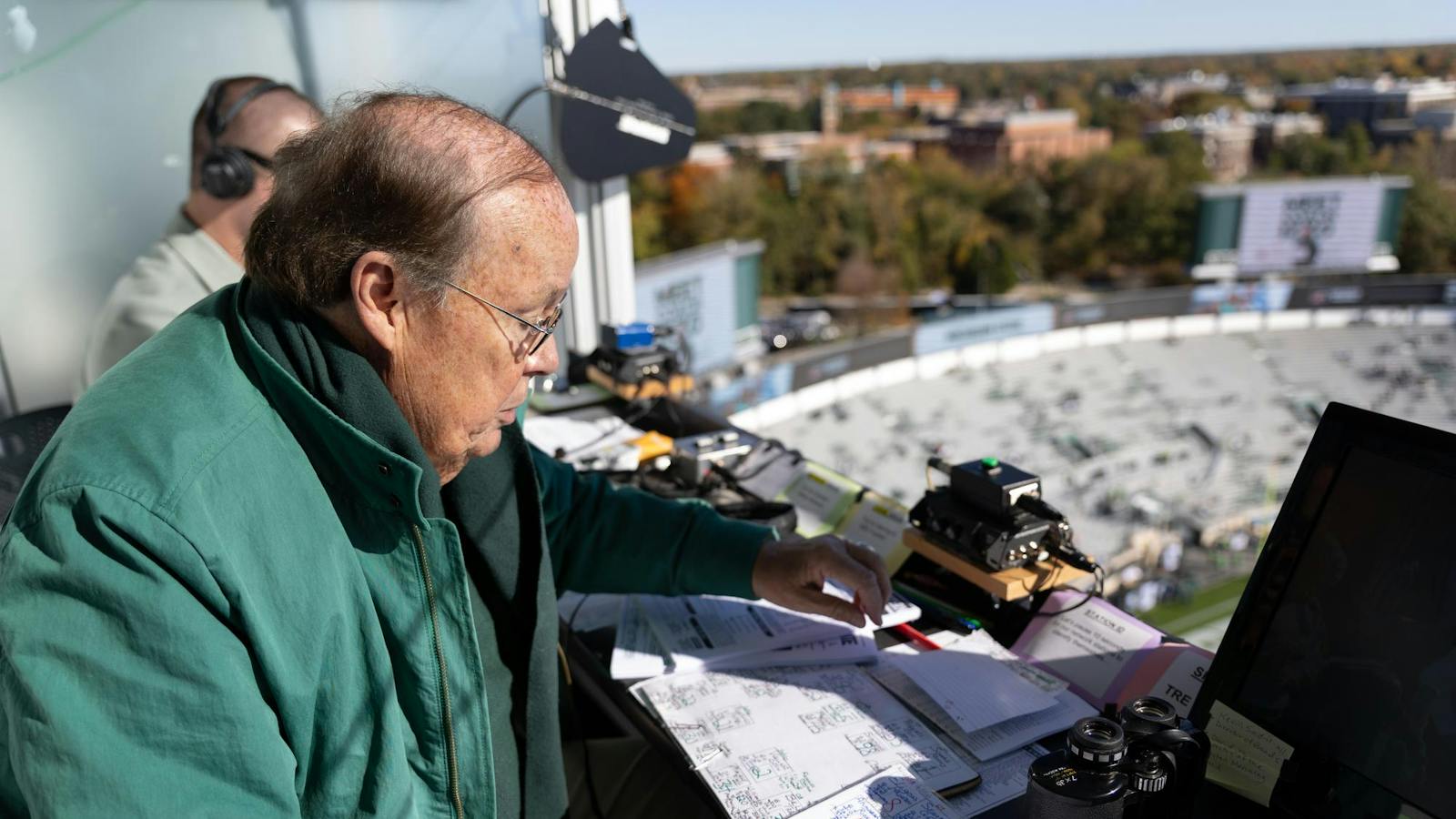 Exclusive: How George Blaha’s 50 years calling MSU football shaped MSU history