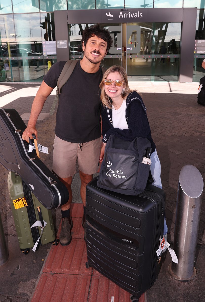 Singer Morgan Evans and Chaser Mara Lejins. 