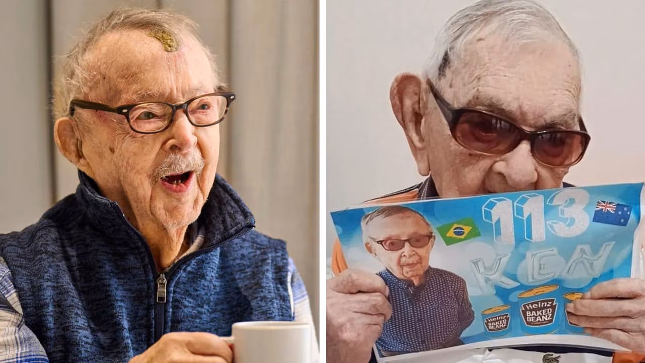 Ken Weeks turns 113: Australia’s oldest man shares birthday messages with João Marinho Neto, 114