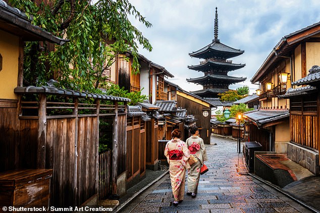 Surprisingly, many named Kyoto as one of the 'unfriendliest' cities they visited (stock image)