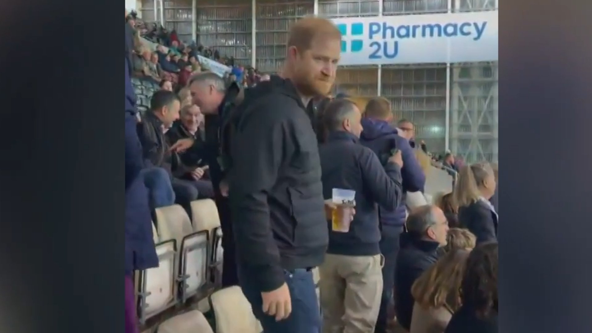‘Awkward’: Prince Harry booed at UK rugby game