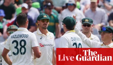 Starc strikes back as Australia dismiss South Africa for 329 on day one of third Test – as it happened | Cricket