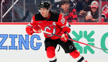 Social media reacts to excruciatingly awkward moment between Devils Jack Hughes and ESPN analyst
